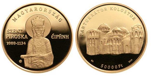 Árpád-házi Szent Piroska - aranyérme Árpád-házi Szent Piroska - aranyérme